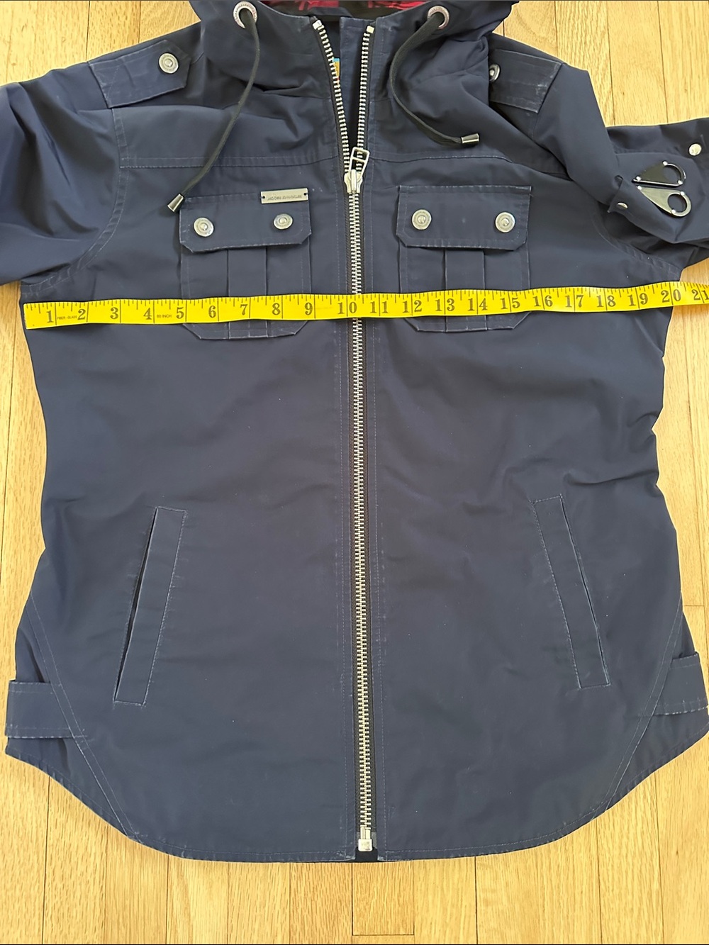 Moose Knuckles navy blue bomber rain jacket windbreaker medium - Picture 6 of 16